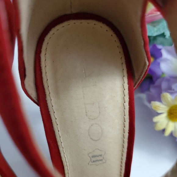 Aldo Red Sparkle Shoes - Picture 10 of 12